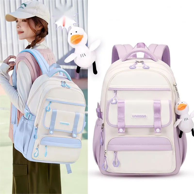 2024 New Primary School Children&prime;s School Backpack Anti Splashing Backpack Girls