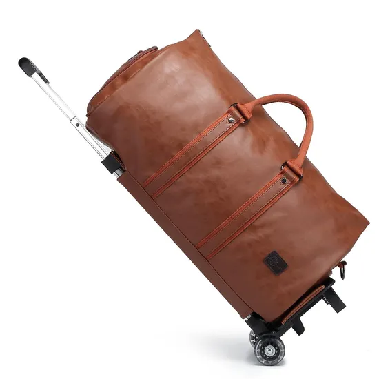 Travel Suit Bag with Wheels Luggage Clothing Storage Detachable Pull Rod Travel Clothing Bag