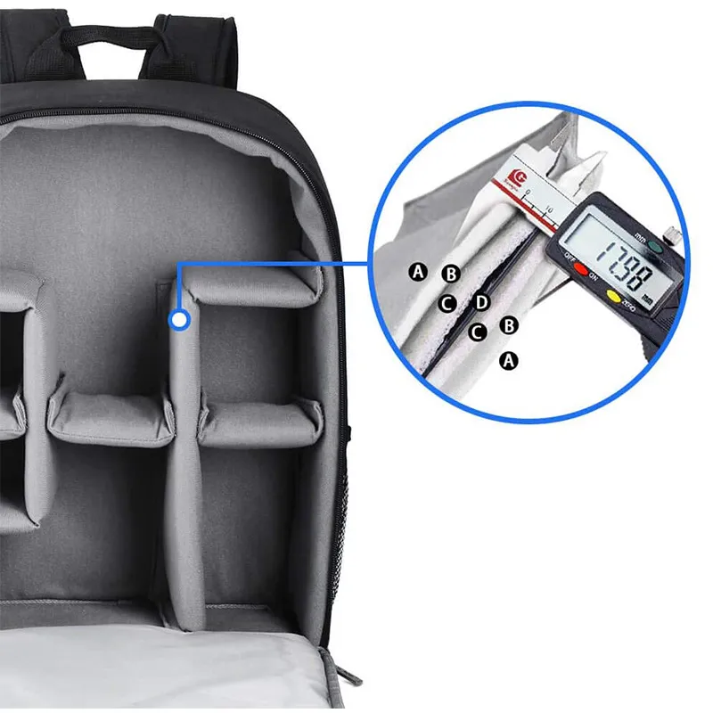 New Wear-Resistant Shock-Absorbing Oxford Cloth Photography Backpack Outdoor Travel Backpack SLR Camera Backpack
