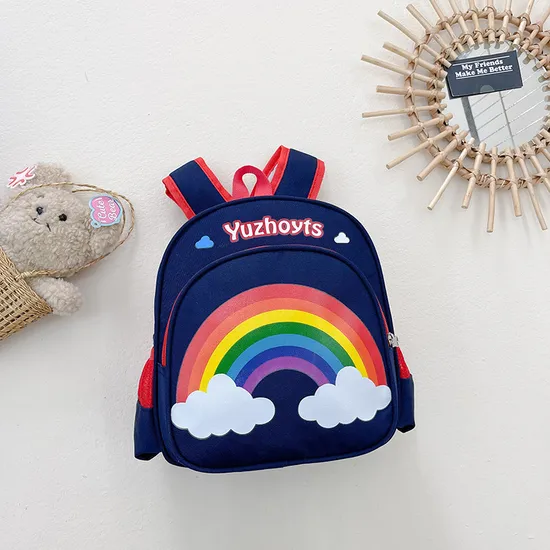 2024 New Rainbow Kindergarten Children Backpack Cute Cartoon Large Capacity Backpack