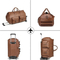 Travel Suit Bag Clothing Storage Bag with Wheels Portable Fashionable Shoe Compartment Detachable Lever Storage Bag