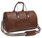 Folding Travel Suit Bag Luggage Bag Large Capacity Portable Pull Rod Suit PU Leather Bag