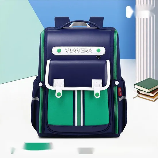 2024 New Children′s Primary School Backpack Oxford Cloth Spine Protection and Load Reduction Backpack