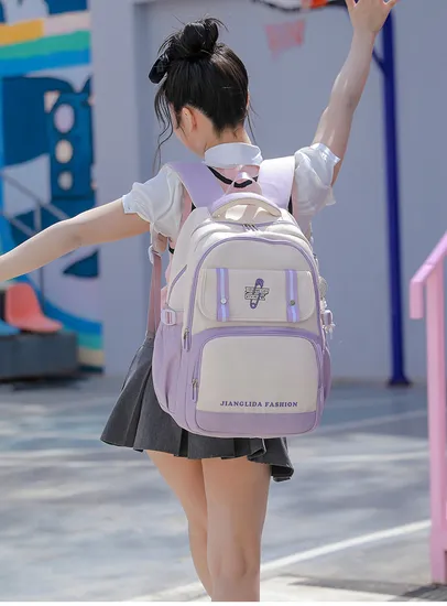 New Elementary School Children′s Backpack for Girls in Grades 3 to 6 Lightweight Backpack for School Girls