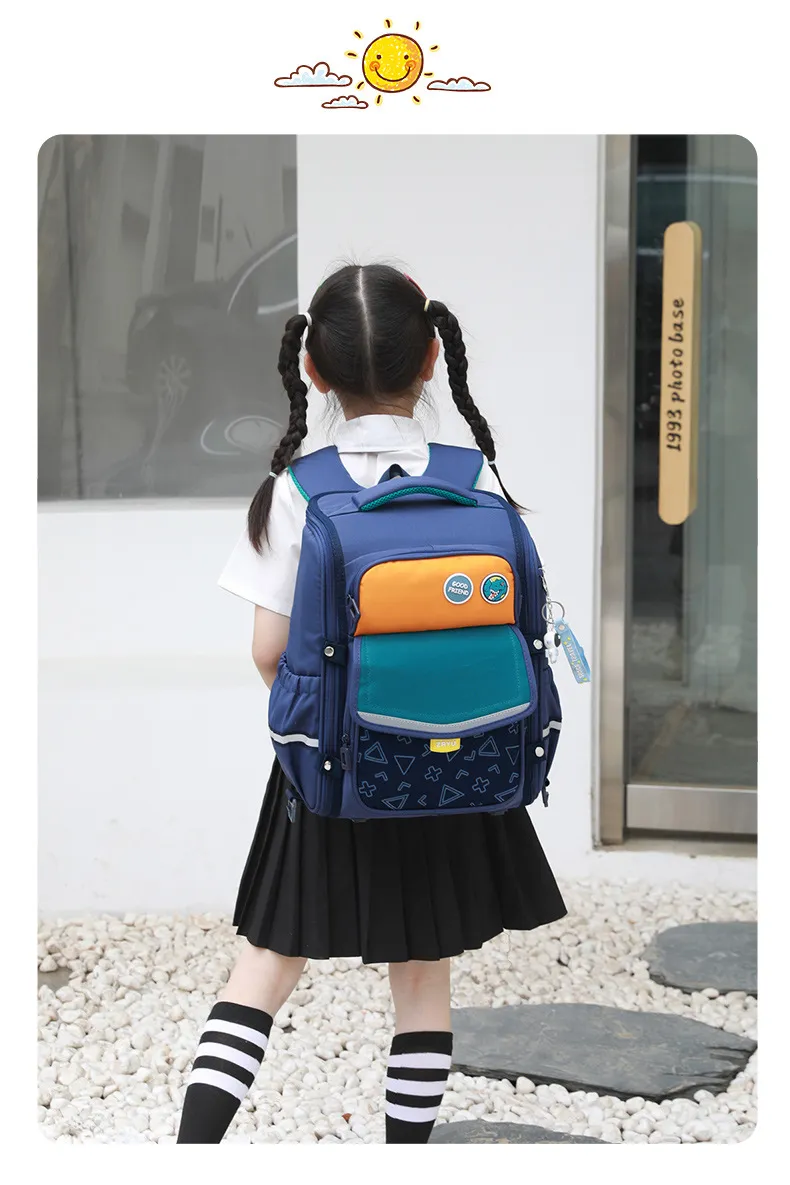 2024 New Children&prime;s School Backpack for Boys and Girls in Grades 1 to 6 to Reduce Burden and Protect Backbone Backpack
