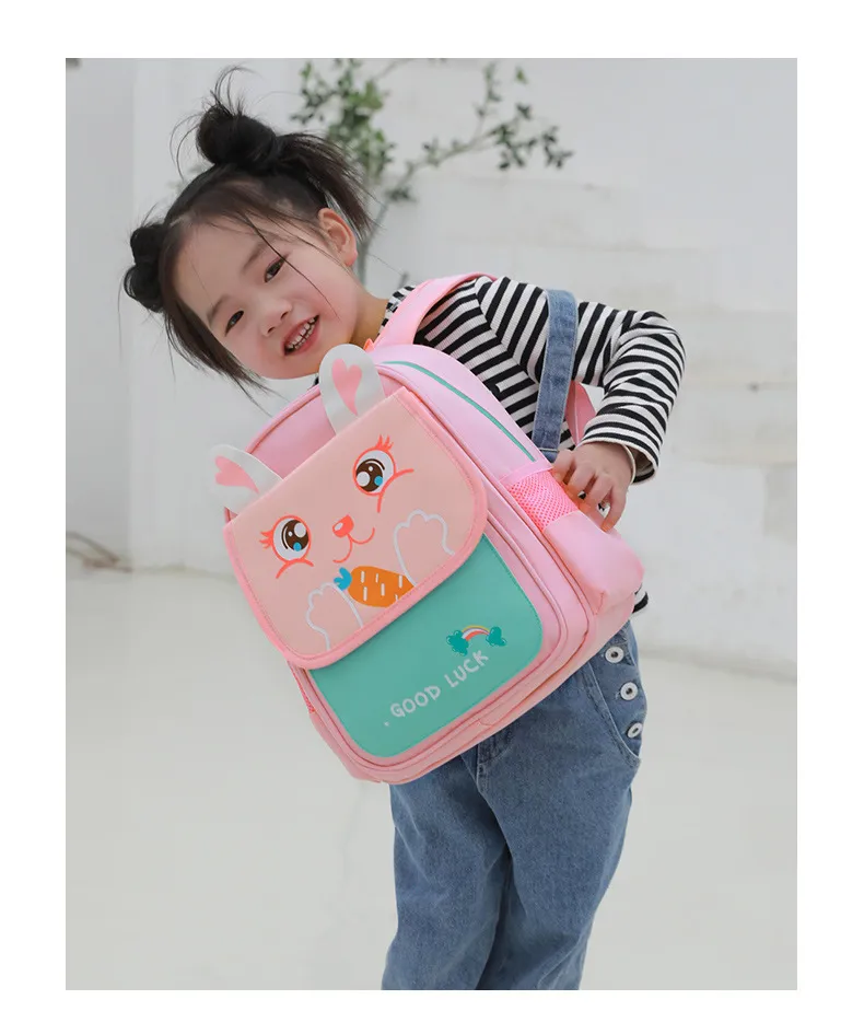 New Baby Kindergarten School Backpack Cute Boys and Girls Shoulder Backpack Load Reduction and Spinal Protection Backpack