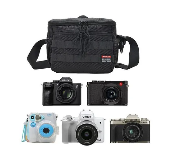 DSLR Camera Bag for Outdoor Portable Crossbody Photography Bag Camera Lens Storagewaterproof Bag