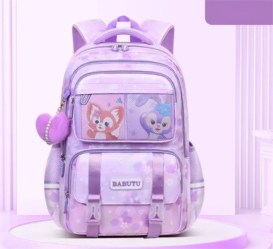 New Elementary School Backpack for Girls Spinal Protection and Weight Reduction Lightweight Travel Backpack