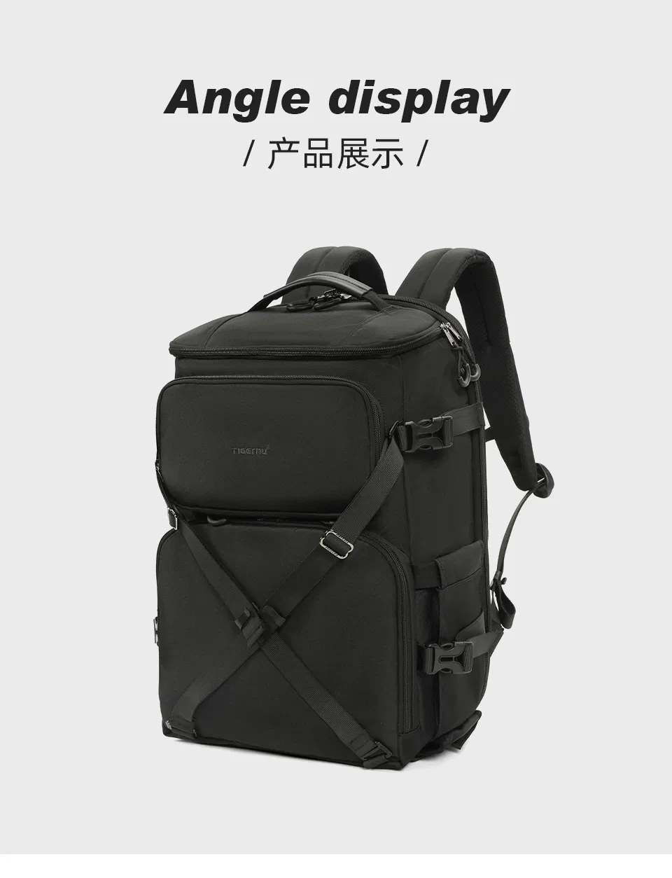 SLR Dual Shoulder Camera Bag Waterproof Anti-Theft Large Capacity Drone Photography Backpack