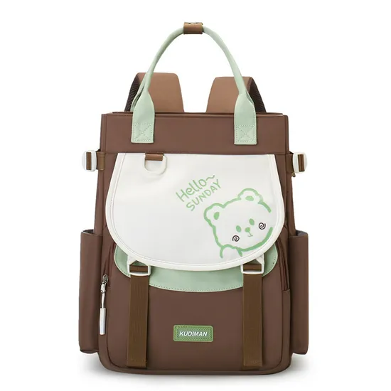 Elementary School Tutoring Bag Double Back Hand-Held Backpack Children′s Learning Homework Tutoring Class Art Bag