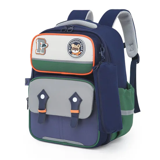 2024 New Primary School School Backpack Lightweight Spine Protection Load Reduction Children′s Backpack