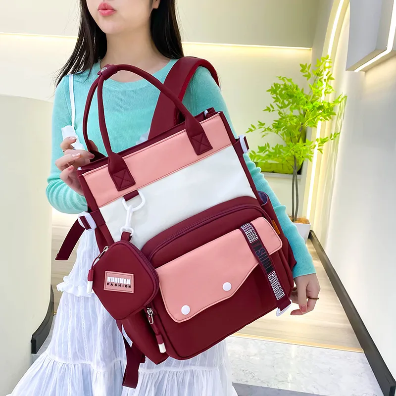 Primary School Student Large Capacity Backpack Simple Children&prime;s Backpack Girl&prime;s Backpack