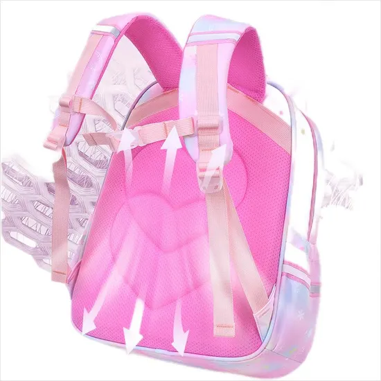 New Elementary School Backpack Girl Mermaid Large Capacity Backpack Load Reducing and Breathable Backpack