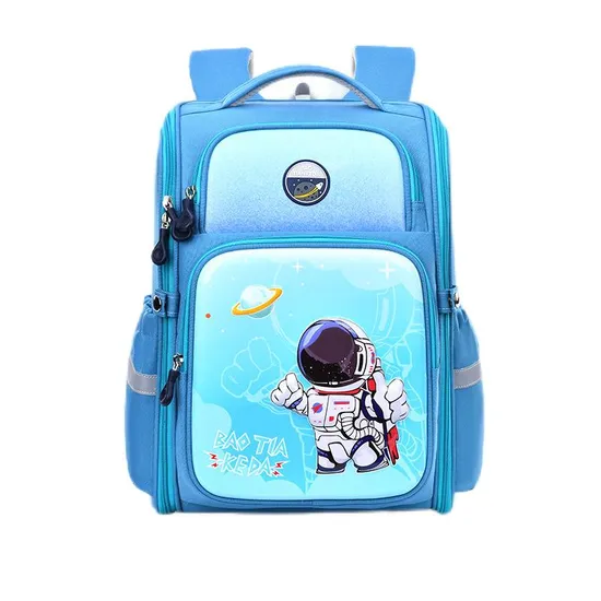 New 3D Space Series Integrated Primary School Student Load Reduction and Spinal Protection Cartoon Backpack