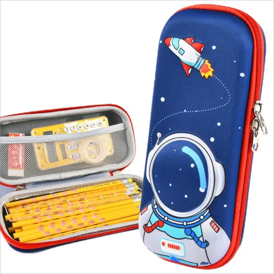 Creative Large Capacity Student Canvas Pencil Case with a Cute Multi-Functional Stationery Ccase
