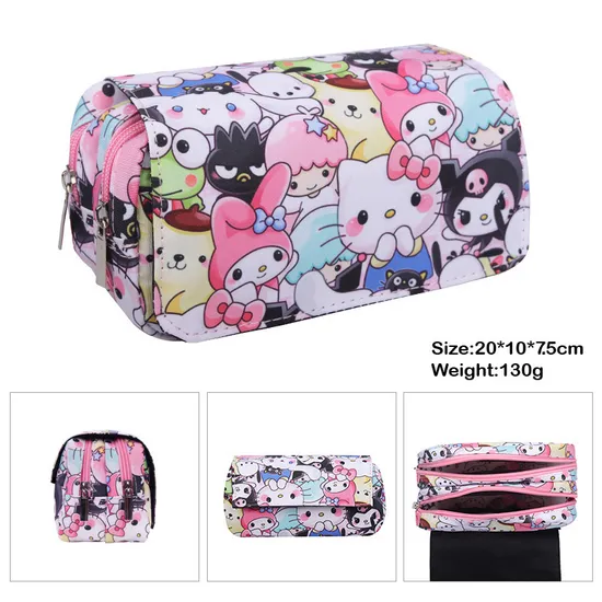 New 3D Stationery Box Cartoon Multi Functional Children′s Pencil Box Large Capacity Pencil Bag