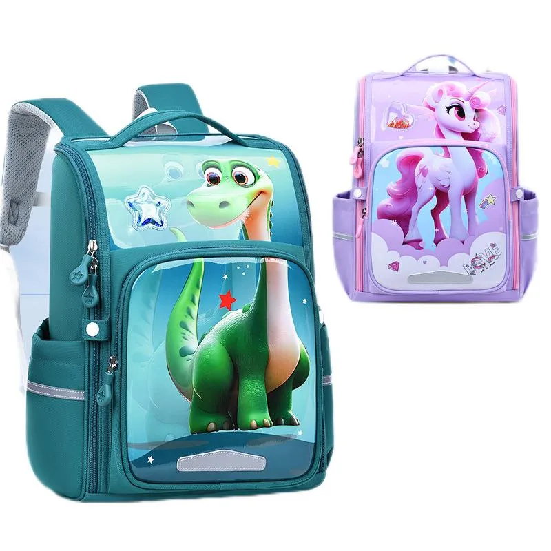 2024 New Stamping Craft Astro Love Elementary School Cartoon Backpack
