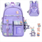 New Primary School Student School Bag Cute Girl′s School Bag Lightweight Casual Backpack