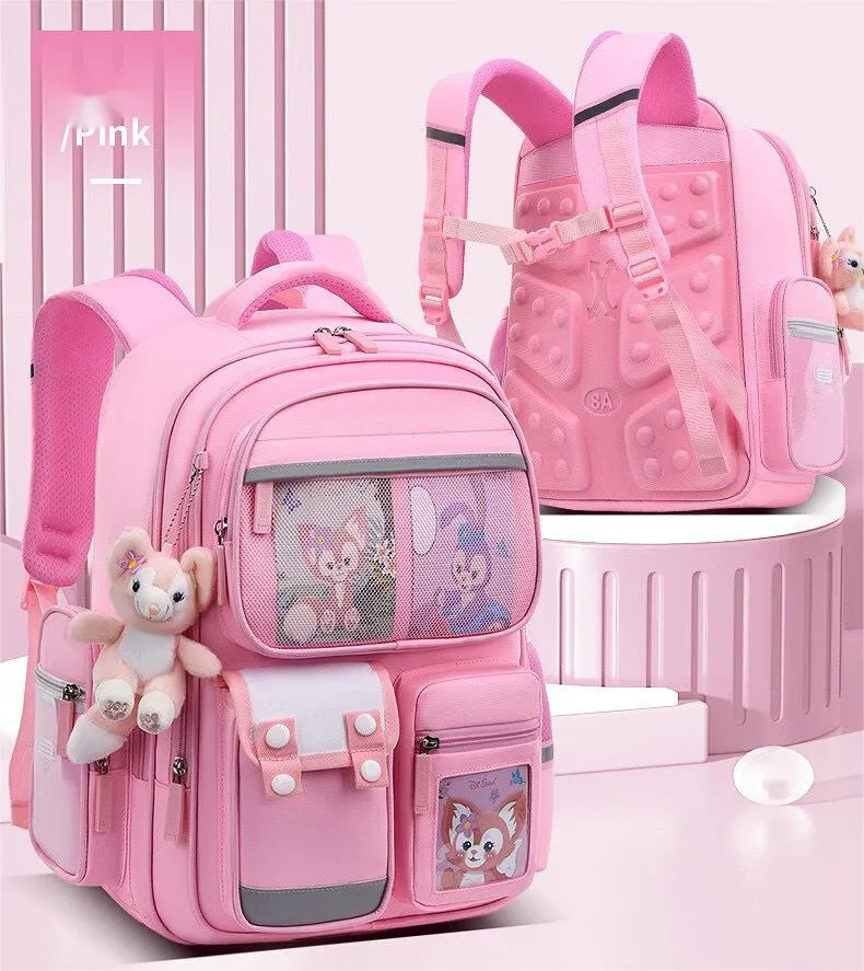 Primary School Backpack Spine Protector Children&prime;s Backpack Large Capacity Load Reducing Waterproof Backpack