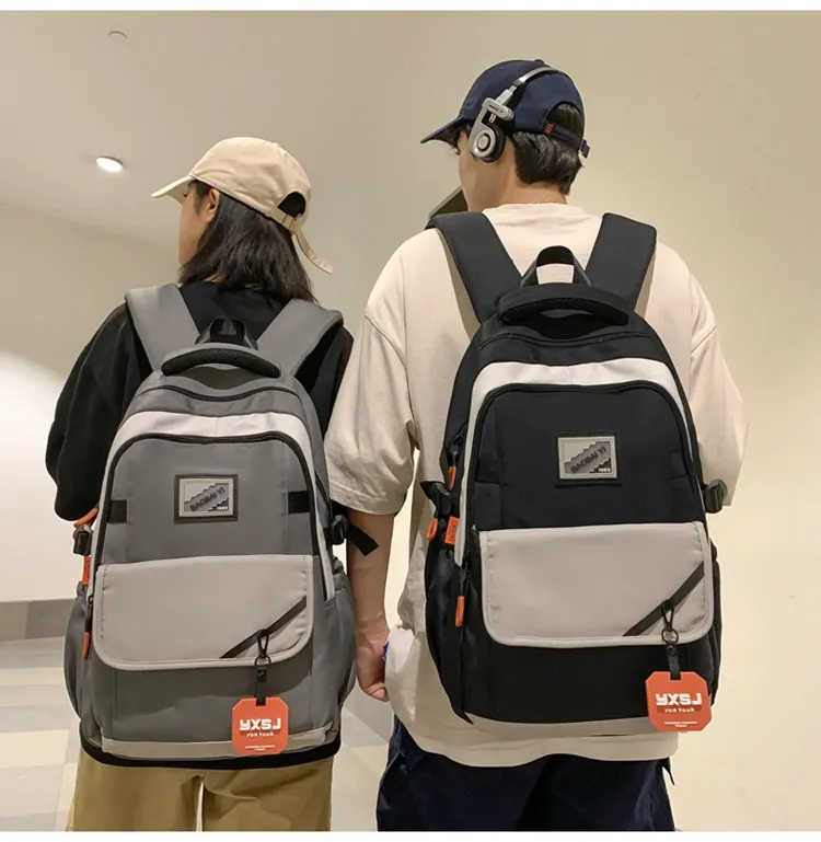 New Junior High School Backpack for Boys and Girls Travel Backpack for Reducing Burden and Spine Protection