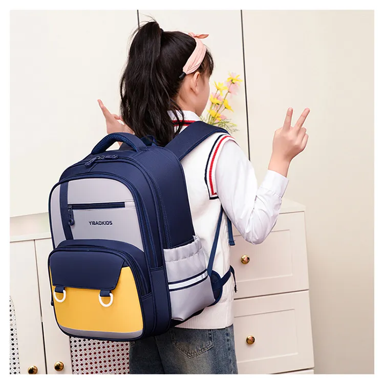 2024 New Primary School Student Backpack Boys and Girls Children&prime;s Weight Reducing Breathable, Waterproof Backpack