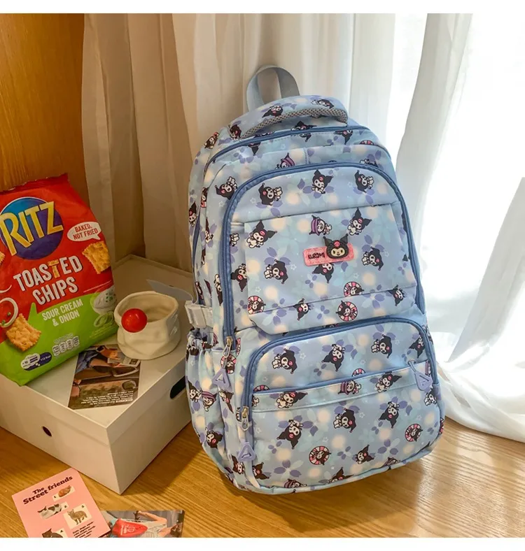 New Cartoon Backpack Nylon Cute Men&prime;s and Women&prime;s Load Reducing Large Capacity Backpack