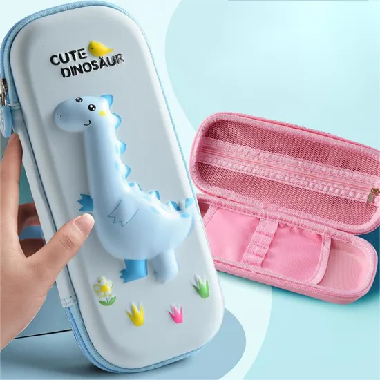3D Stereoscopic Pen Bag Waterproof Large Capacity Stationery Box Cartoon Pen Bag Pencil Pouch