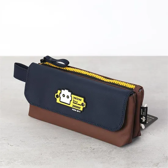 Pen Bag New Punk Stationery Bag Dirt Resistant Zipper Stationery Bag Student Pen Pencil Pouch