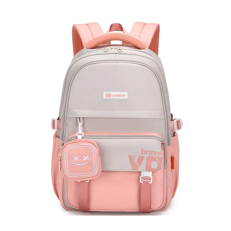 New Student Backpack with Fresh and Contrasting Colors for Elementary Middle and High School Students