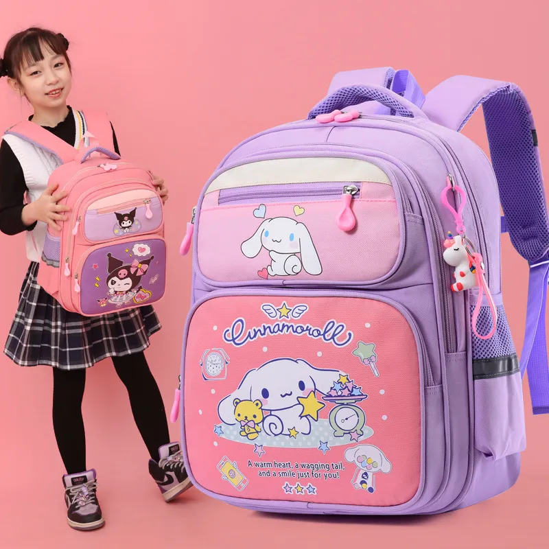 Kulomi Elementary School Student&prime;s New Cartoon Backpack with Large Capacity Anti Splashing Lightweight Backpack