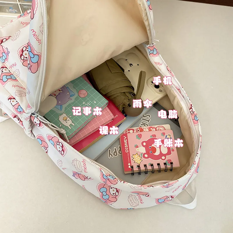 Elementary School Backpack Lightweight Children&prime;s Backpack Cute Large Capacity Nylon Backpack