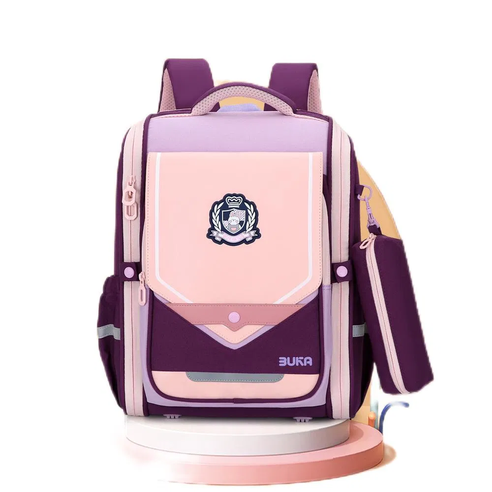 Children Backpack Primary School Boy and Girl Large Capacity Lightweight Load Reducing and Spine Protection Backpack