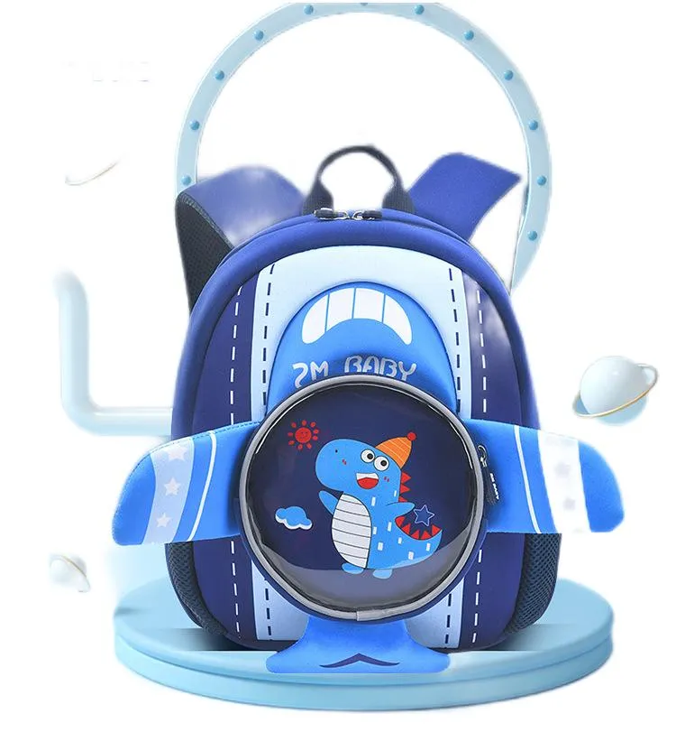 New Kindergarten Backpack Male Cartoon Cute 3D Preschool Lightweight Children&prime;s Shoulder Mini Backpack