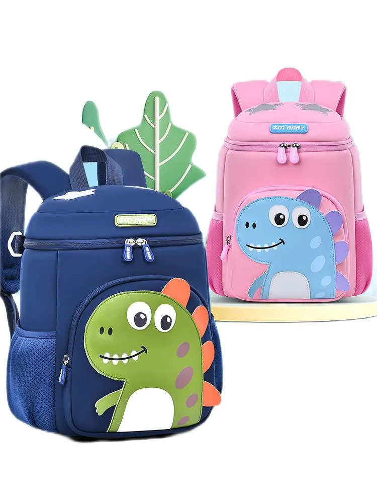 New Kindergarten School Backpack Cute Dinosaur Cartoon Backpack for Boys and Girls Mini Bag Backpack