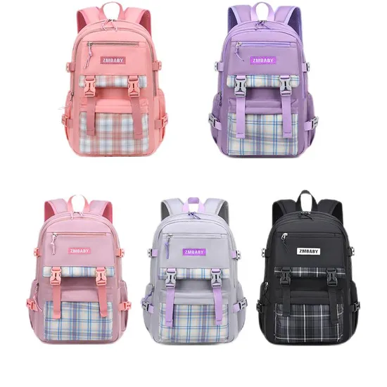 New Primary School Backpack Large Capacity Children′s Backpack Lightweight and Casual Backpack