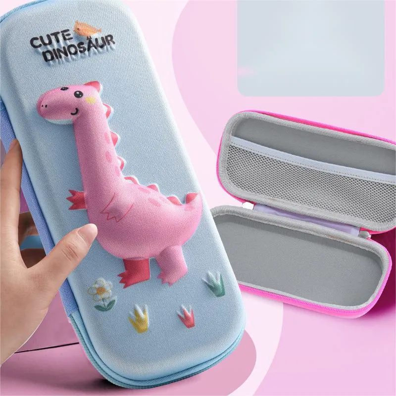 Cute Primary School Student Pencil Case Large Capacity 3D Stationery Case Pencil Case