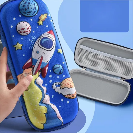 Cute Primary School Student Pencil Case Large Capacity 3D Stationery Case Pencil Case