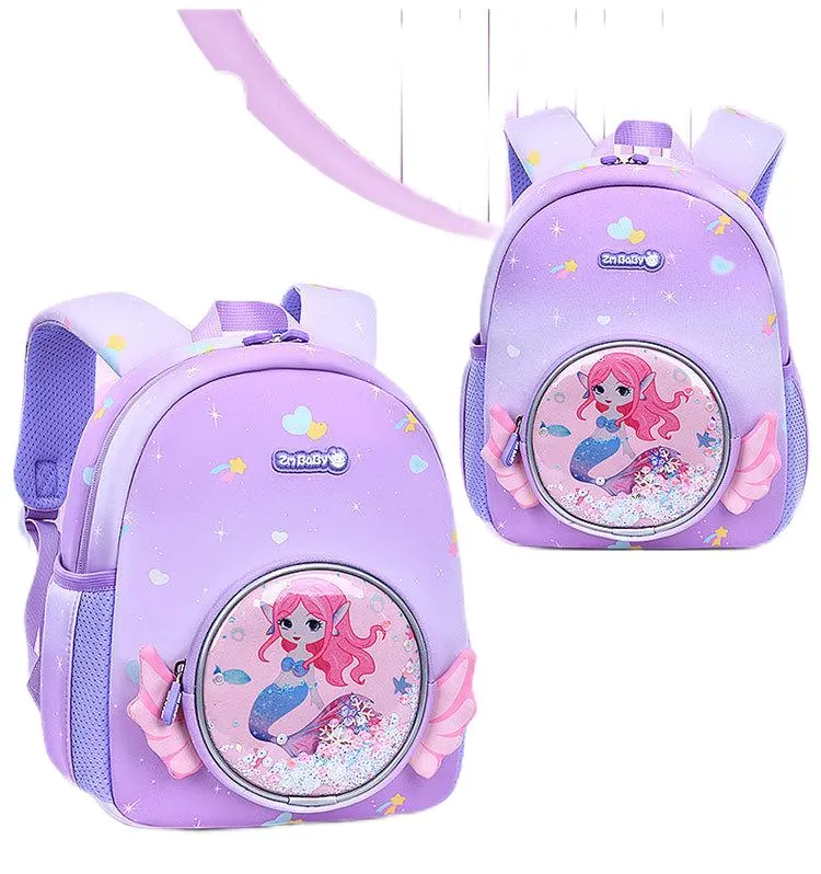 New Waterproof Fabric Backpack Cartoon Cute Kindergarten Backpack Girl Mini Backpack