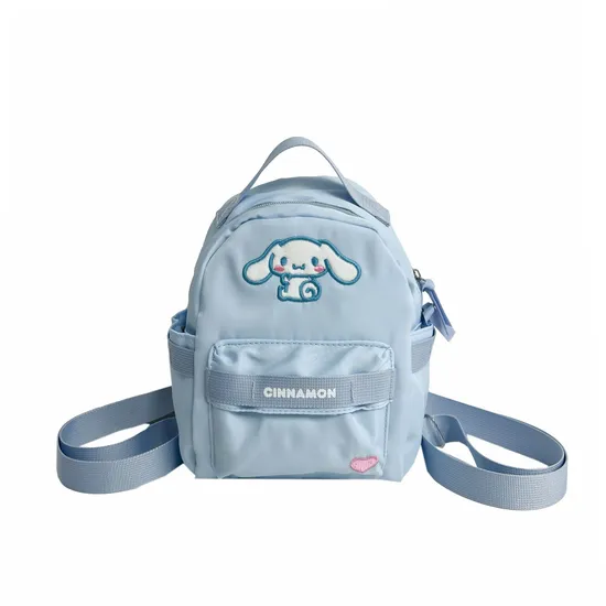 New Children′s Backpack Lightweight Nylon Embroidered Bag Large Capacity Crossbody Handheld Creative Backpack