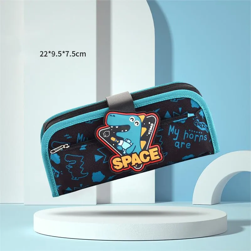 Student Pencil Case Cartoon Stationery Bag Man&prime;s Large Capacity Multi-Layer Pencil Case Pencil Pouch