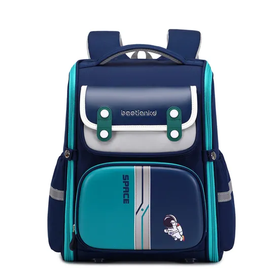 2024 New Primary School Backpack Light Fashion British Load Reducing Spinal Protection Backpack