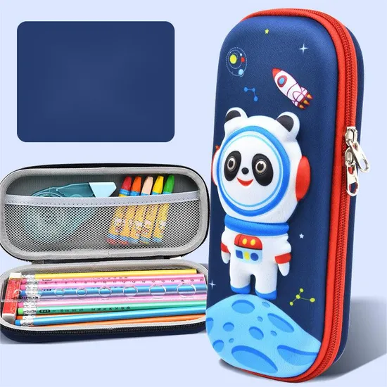 New 3D Pencil Case Double-Layer Primary School Student Large Capacity Pencil Case