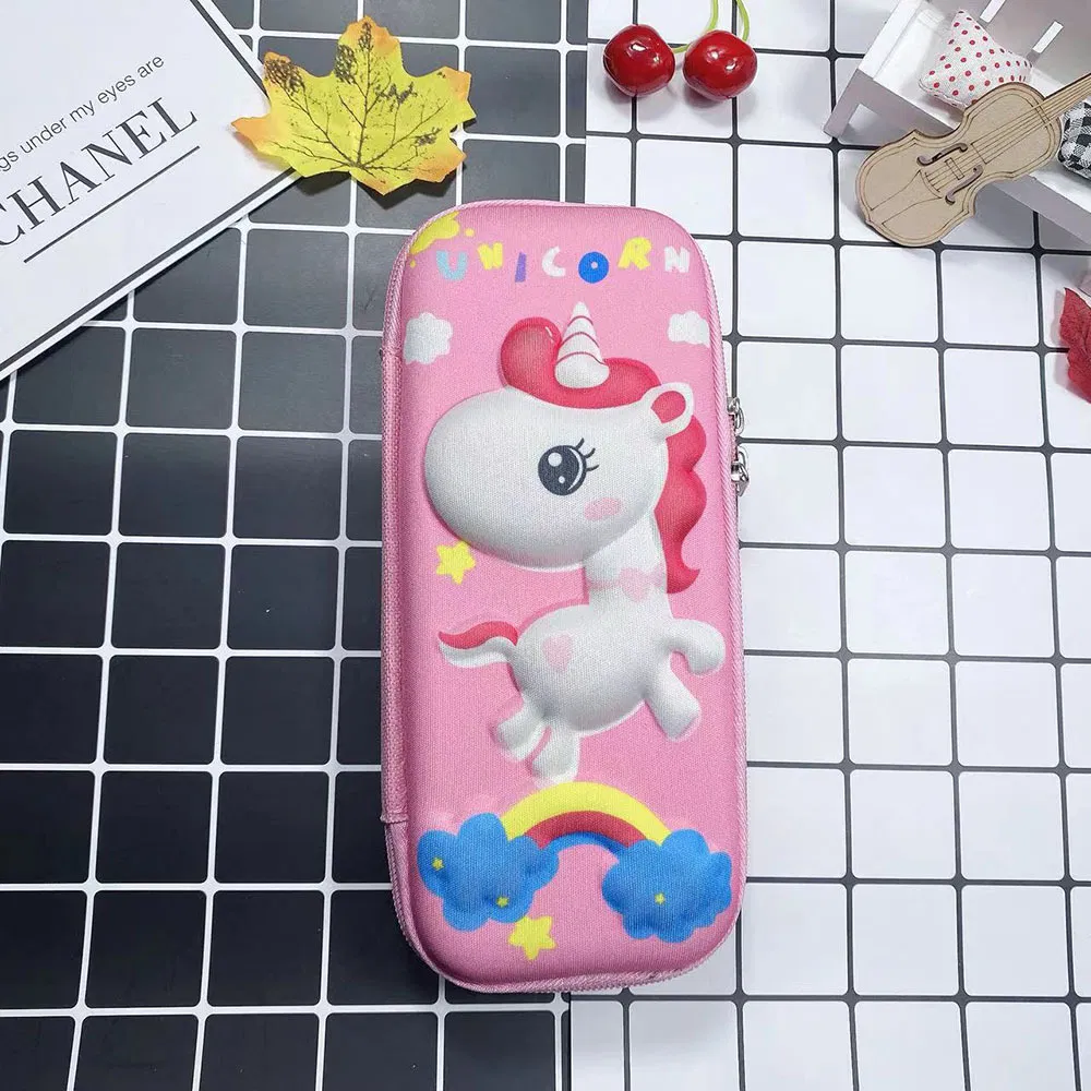 New Pencil Case Double Layered Primary School High Capacity Girls Stationery Box Storage