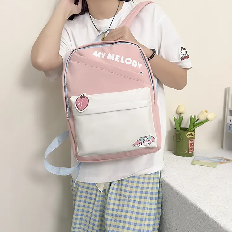 Student Backpack with Large Capacity Lightweight Nylon Backpack New Children&prime;s Backpack