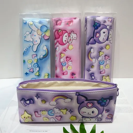 New Cartoon Large Capacity 3D Pen Bag Cute Pencil Bag Stationery Bag