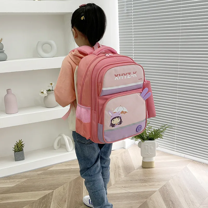 2024 Cartoon Children&prime;s Backpack with Large Capacity Waterproof Breathable Student Backpack