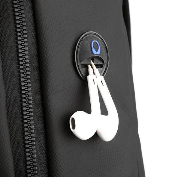 Custom Business Waterproof Laptop Bags School Travel USB Charging Men Smart Backpack
