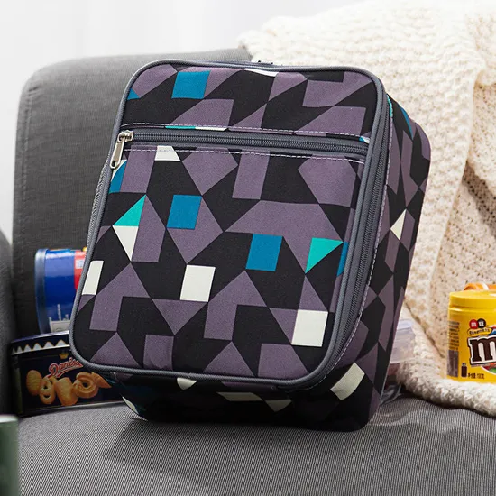 New Starry Oxford Cloth Lunch Bag Double Layer Is Good for School Easy to Carry Lunch Bag at Work