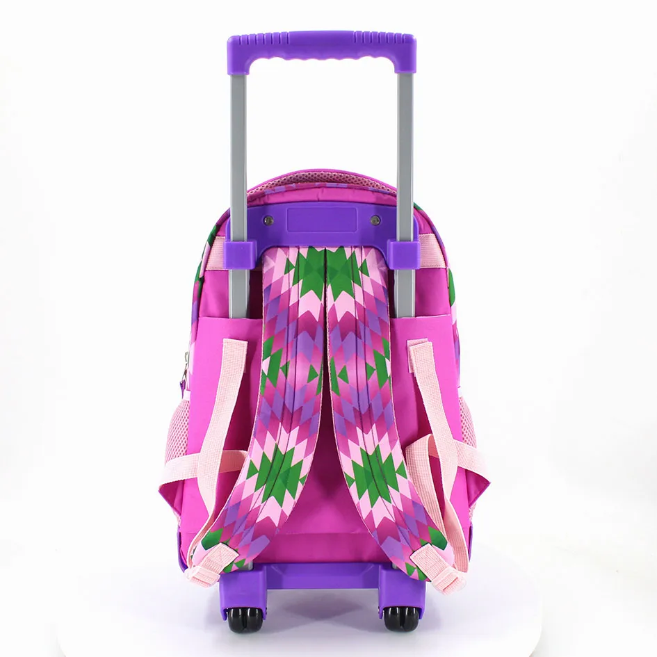 High Quality Fashion Printed Trolley Bag Multicolor Backpack OEM Printed Shopping Trolley Bag for Girls