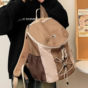 Factory Simple Casual Mountaineering Trendy Lightweight Drawstring Backpack